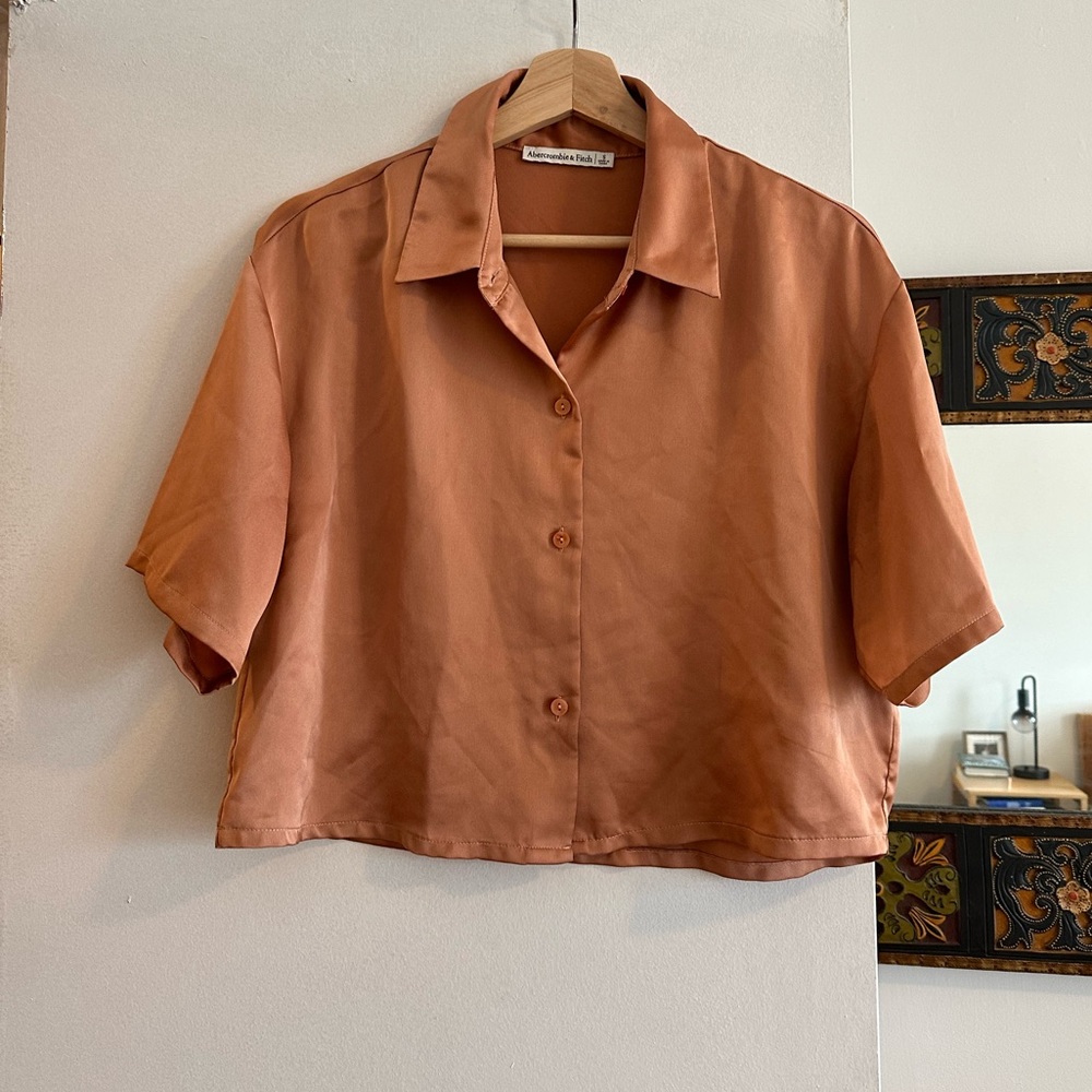 Abercrombie satin button down